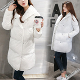 冬季女装厚外套女学生棉衣中长款大码修身棉袄韩版学院风面包服潮