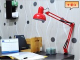 美式金属长臂折叠式LED机械手小台灯护眼学习办公室便携夹子台灯