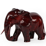 红木实木大象摆件 风水木象摆件 木雕大象大号 花梨木特价 配对