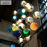 现代简约风格玻璃球吊灯 创意个性LED餐厅灯北欧艺术卧室客厅灯具
