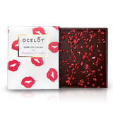 Ocelot/奥斯洛 英国进口 树莓味黑巧克力 70%可可含量 75g 排块