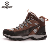 AQUATWO/跨途冬季防水透气防滑登山鞋徒步鞋 高帮保暖男女户外鞋
