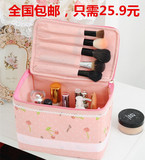 韩版无纺布化妆包化妆盒 旅游蕾丝收纳包 手提包整理包洗漱包包邮