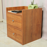 [转卖]现代简约床头柜 双抽实木柜 实木组装储物柜时尚卧室床