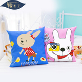 新款5D印花十字绣抱枕一对情侣可爱卡通动漫小兔子客厅沙发枕头套