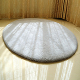 锦川 超厚密柔软 南极貂毛绒羊羔绒 客厅卧室圆形地毯 多色可定制