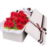 圣诞节玫瑰花礼盒鲜花速递北京成都西安宁波上海长沙同城送花上门