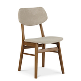 北欧实木餐椅 现代简约靠背椅布艺软垫休闲椅 宜家创意餐厅椅子