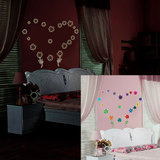 床头墙贴纸贴画卧室房间温馨浪漫客厅背景墙壁装饰夜光贴爱情花朵