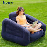 Intex充气沙发床单人创意懒人沙发座椅简易躺椅加厚成人气垫椅子