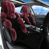 吉洋祥冬季专用舒适保暖长款狐狸毛坐垫时尚羊毛汽车座垫套