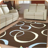 地毯客厅欧式现代 高档手工剪花床边毯加厚 羊毛混纺茶几垫 美式