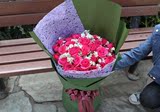 33朵桃红玫瑰花送女友礼物节日鲜花武汉南京重庆全国同城鲜花速递