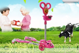三轮闪光蛙式剪刀儿童滑板宝小男女孩滑行踏板摇摆玩具车