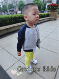 HM版型男童装韩版男童棒球服儿童立领毛圈男夹克外套夹克卫衣上衣