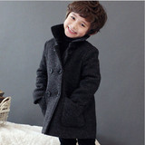 Y286258韩版童装男童英伦加厚呢子大衣中长款儿童呢大衣外套冬