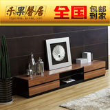 现代简约客厅家具茶几电视柜组合套装实木面板胡桃木视听柜