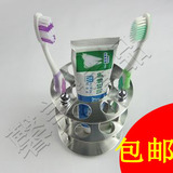 精美304不锈钢牙刷架牙刷杯架牙膏架漱口杯架台式（砂光）
