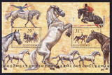 [皇冠店]斯洛伐克邮票 2005年马小型张.马术 新(雕刻版)