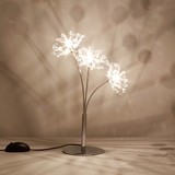 北欧设计简约现代创意宜家卧室床头灯浪漫蒲公英花朵LED水晶台灯