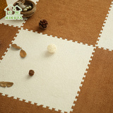菊屋地垫30x30x0.8cm(单片)家用泡沫垫子新款斜齿短绒面拼接地毯