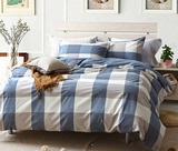 家纺 美式田园棉麻面料 简约床上用品 四件套床单式