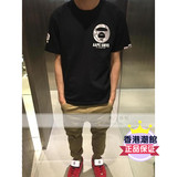 潮馆香港代购Aape16春男 猿人头字母套头短袖T恤2582