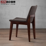 鑫博北欧餐椅白蜡木实木餐椅现代简约时尚实木休闲餐椅实木椅子