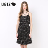 UGIZ韩国夏季女装吊带裙时尚小碎花吊带连衣裙UBOW507A专柜正品