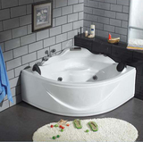 欧美琦卫浴新款加厚亚克力按摩浴缸1.3M双人浴缸1.3米扇形三角缸