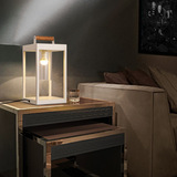 北欧现代简约客厅卧室床头创意新中式白色铁艺时尚艺术方形台灯