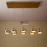 艾尚印象灯饰d163现代简约时尚创意金色灯具 咖啡厅餐厅LED吊灯