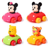 迪士尼正品米奇米妮回力车婴幼儿玩具小车软胶小汽车宝宝生日礼物