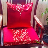定做中式红木坐垫太师椅沙发明清古典椅垫冬加厚高密海绵垫绑带