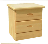 包邮特价松木实木简易床头柜现代简约储物柜带门原木收纳柜子家具