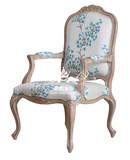 美式布艺单人沙发椅子法欧式客厅休闲椅实木老虎椅懒人椅扶手躺椅