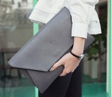 2016韩版新款女式包包简约时尚手拿信封包蜥蜴纹手包链条斜挎包