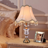 欧式水晶台灯创意时尚 现代简约台灯卧室床头灯 欧式台灯