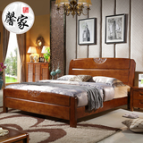 实木床1.8米橡木床双人床现代中式简约高箱储物1.5米卧室婚床5包