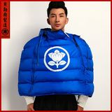 DHGF中国风冬季新款男装复古印花情侣棉斗篷披肩棉衣外套潮包邮
