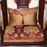 中式古典沙发坐垫抱枕腰枕红木椅垫加厚海绵座垫椅垫定做靠垫套