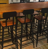 n美式复古铁艺咖啡厅餐厅酒吧柜台客厅吧台桌桌椅前台桌