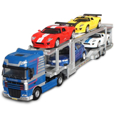 凯迪威合金工程车汽车双层运输车 轿运车 拖车挂车儿童玩具车模型