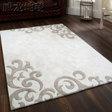 现代简约地毯客厅茶几卧室长方形家用手工编织羊毛地毯来图定制