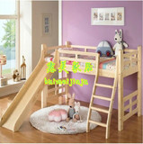 广州深圳全套家具儿童房套装松木上下床高低床滑梯床个性整套