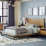 简约现代铁艺床全实木双人床1.8米2米架子铁架床单人床可定制包邮