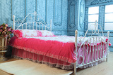 特价促销铁艺床双人床1.8 1.5 1.2米儿童床白色公主床铁床结婚床