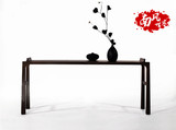 现代新中式老榆木禅意设计免漆实木家具玄关桌供桌长条案供台