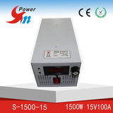 单组输出开关电源 15V100A 医疗工控通讯开关电源1500W S-1500-15