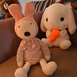 可爱戴帽小兔子太子兔公仔毛绒玩具宝宝玩偶法国兔布娃娃生日礼物